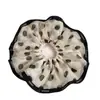 Elegante Anel de Intestino Grande de Chiffon com Bolinhas Rabo de Cavalo Francês Elástico de Cabelo Acessórios de Cabelo com Flor Grande Versáteis Faixa de Cabeça Estilo Verão para Mulheres