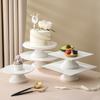 Set de Soporte de Exhibición de Adornos para Plato de Postre, Bandeja para Pastel, Vajilla para Té de la Tarde, Estante para Bocadillos, Plato para Platillo Frío, Plato para Hora del Té