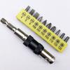 Yunbei Transfronteiriço 1/4 de Polegada Haste de Extensão Ajustável Multi-Ângulo Chave de Fenda com Cabo Hexagonal Bit de 6,35 mm Haste de Extensão Autotravante de Liberação Rápida