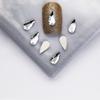 Pacote inteiro de 1440 peças atacado branco plana em forma especial diamante super brilhante pequena gota de chuva prego diamante jóias quadrado amor strass