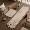 Nuevo Camino de Mesa Estilo Chino, Tapete para Té, Base de Té Inspirada en Zen, Toalla Absorbente de Secado Rápido para Taza de Té, Manteles Individuales, Tapete Protector para Encimera