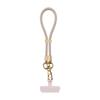 Cordão de pescoço multifuncional com sensação de pele líquida, cordão de celular diagonal, arruela, pingente de celular curto para pulso, portátil