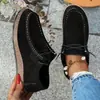 Sapatos Populares de Lona com Cadarço para Mulheres 2025 Tênis Flat Graffiti Exportação Colorida Transfronteiriça Cano Baixo Tamanho Grande Estilo Étnico