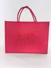 Bolsa de Feltro Bolsa Tote Logo Impresso Personalizado Brinde da Empresa Bolsa para Embalagem Corporativa Grande Capacidade Bolsa de Compras Conveniente