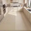 Felpudo Moderno Minimalista para Cocina, Alfombrilla de Cuero Limpiable y Resistente a Manchas, Antideslizante, Resistente al Aceite, Fácil de Mantener, Felpudo sin Lavado