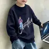 Roupas Infantis Moletom Infantil com Fleece Primavera Outono Novo Estilo Crianças Médias e Grandes Esportivo Casual Pulôver Roupas de Fora para Meninos Top Versátil