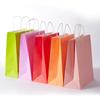 Bolsa de Papel Kraft Bolso de Mano Desechable para Té con Leche para Llevar Embalaje Bolsa de Regalo para Compras en Stock Respetuosa con el Medio Ambiente y Biodegradable