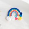 Pequeno arco-íris de frutas frescas PVC adesivo macio DIY acessórios de joias artesanais capa de celular materiais decorativos atacado