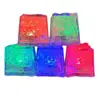 Cubos de Hielo Transparentes Luminosos de Colores LED para Bar KTV Fiesta Luz Decorativa de Atmósfera Cambia de Color Luz de Vela Impermeable