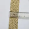 Cuerda de cáñamo plana trenzada de yute ancha y estrecha cinta simple universal para cinturón embalaje atado cuerda de cáñamo decorativa venta al por mayor