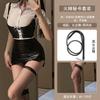 Ropa interior sexy de deseo sexy uniforme de secretaria OL camisa blanca profesional traje de falda de cuero pasión entrepierna abierta falda tentación