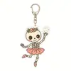Chaveiro acrílico de caveira novo para Halloween transfronteiriço, Ornamento de pendurar de Halloween, Pequenos artigos especiais de Yiwu