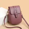 Bolsa feminina texturizada atacado bolsa para celular 2026 novo estilo bolsa de ombro única transversal para senhora bolsa versátil da moda para mãe de meia-idade moderna