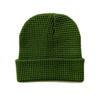 Gorro Waffle Unisex Transfronterizo Color Sólido Jacquard Gorro Tejido Flor de Piña Gorro para el Frío Cálido Protección para las Orejas Gorro de Lana