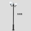 Luz de Paisaje de Jardín Aluminio Fundido a Presión Comunidad Exterior Luz de Patio Jardín 3m Luz LED de Poste Alto Farola Luz LED de Patio