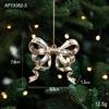 Novo Pingente de Natal Dourado Transfronteiriço Árvore de Natal Acessórios Pendurados Galvanizados Floco de Neve Veado Joias Suprimentos de Natal