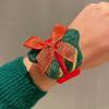 Navidad círculo pop pequeño regalo decoración mayoreo pulsera de asta de felpa regalo navideño niños círculo de aplausos mujeres