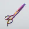 Venta al por mayor del fabricante Cortapelos Tornillo de Zafiro Color Acero Inoxidable Chapado en Titanio Tijeras de Belleza y Peluquería Tijeras de Corte de Pelo