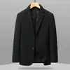 Traje Casual para Hombre 2026 Otoño/Invierno Estilo Chino Repujado Lujo Ligero Blazer Individual para Jóvenes y de Mediana Edad Moda Casual Chaqueta de Moda