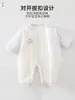 Mameluco acolchado para bebé, mameluco sin costuras cálido para otoño e invierno, traje de gateo engrosado de 150 g con apertura frontal, traje de una pieza para niños