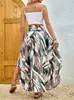 Saia Midi Casual Estilo Étnico Boêmio Personalizada Estampada, Popular na Primavera e Verão, Transfronteiriça Europeia e Americana da Amazon