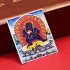 Dzambala Negro pintado tibetano pintura Thangka pintada a mano lienzo central impresión microchorro Thangka cultural y creativo Zakiralam al por mayor
