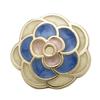 Botón Metálico Tridimensional de Flor con Punto de Aceite para Abrigo de Mujer, Chaqueta de Traje, Botón Decorativo, Botón para Suéter, Hebilla Cosida a Mano en Forma de Flor