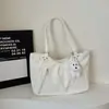 Bolso de Hombro Tipo Tote Artístico de Lunares Estilo Retro Coreano Estilo Universitario para Mujer 2026 Nueva Moda Nicho Gran Capacidad