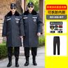 Uniforme de Segurança Inverno Espessado Prova de Frio Casaco de Algodão Sobretudo de Segurança Jaqueta Acolchoada de Algodão Comprimento Médio Jaqueta Multifuncional Acolchoada de Algodão Masculina de Inverno