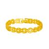 Pulsera Cruz Flor Flor Flor Chapada Moda Japonesa y Coreana Tendencia Trébol Hebilla de Boda Pulsera
