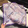 Lenço de cabeça da moda estilo retrô americano com elementos paisley de hip-hop, lenço quadrado versátil fino simples de uso duplo com grafite