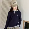 Pantalones de pierna ancha a cuadros con retazos nuevos para otoño de niña, pantalones largos casuales holgados, pantalones modernos y de moda para niñas mayores en otoño