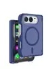 Capa de celular magnética de cor sólida macaron, adequada para iPhone Duo, capa protetora dobrável Apple 18 DUO, à prova de quedas e com casca rígida
