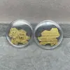 Shenzhen Shuibei Mismo Estilo Oro Puro 999 Tesoro de la Fortuna Aleación Gato de la Suerte Adhesivo Dorado para Teléfono Móvil para Atraer Riqueza Tienda de Oro