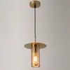Lustre de Cabeceira de Luxo Leve E27/E26 Lâmpada Decorativa para Sala de Estar Lâmpada para Quarto de Hotel Restaurante Lustre Dourado de Ferro