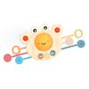 Rábano bebé transfronterizo bombeando música educación temprana sensorial regalo para bebé juguetes musicales Lala pueden morder iluminación goma suave
