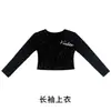 Conjunto de jazz moderno para niñas, top elegante y genial de manga larga, ropa de práctica, disfraz de jazz infantil para modelaje y actuaciones en el escenario