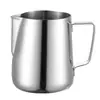Jarra de acero inoxidable para latte art con escala interna de 1,0 mm, pico puntiagudo, jarra para espumar café, taza para derretir cera, acero inoxidable 304
