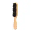 Estilo transfronterizo cepillo para barba corte de pelo limpieza del cabello barrido de cuello madera maciza cerdas pelo peine para el pelo aceite para barba de hombre cepillo para la cabeza