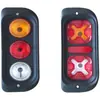 Ensamblaje 48V Luz de Freno 60V Luz de Cabina Luz de Reversa Triciclo Eléctrico Trasero Luz Trasera 12V Tienda de Vehículos Señal de Giro Zinc