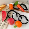 Diadema para el cabello con forma de fruta y verdura, pinzas para el cabello para mujer, accesorio para la cabeza distintivo, creativo y divertido, diadema de presión para lavarse la cara, goma para el cabello, cueva para el cabello