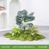 [Série As80] Combinação de Paisagismo com Plantas Verdes Simuladas, Decoração de Paisagem com Flores Artificiais, Arranjo de Plantas para Janela, Decoração de Pátio