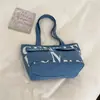 Bolso de hombro para mujer de gran capacidad, bolso tote casual para salidas, bolso de axila versátil con estampado de letras de moda, bolso de nicho y versátil