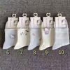 Meias de Outono para Estudantes Femininas, Meia de Cano Médio para Outono e Inverno, Resistentes a Odores, Respiráveis, Meias Fofas de Desenho Animado Estilo Japonês de Comprimento Médio, Ins Brancas