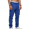 Calça de Trabalho Casual Esportiva Tapered Hip-Hop Masculina Tática de Estilo Europeu e Americano da Amazon, Solta, com Múltiplos Bolsos, Retrô
