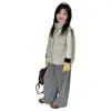 Calça YOJIA forrada com fleece para meninas, coleção de inverno 2026, nova calça de moletom infantil mais grossa, calça casual quente e confortável para crianças, estilo inverno