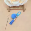 Nuevo llavero, llavero de pompón de dibujos animados, accesorio decorativo, llavero para coche, amuleto para manija de puerta, colgante para bolso