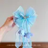 Corona Infantil Moño Grande Perla Goma para el Pelo Súper Hada Tulipán Borla Cuerda para el Pelo para Moño de Niñas Accesorios para el Cabello Cuerda para la Cabeza