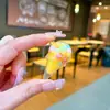 Mini Botella de Arena con Forma de Corazón Llavero Líquido Polvo de Amor Colgante Disco Duro Pequeño Colgante Accesorios de Inyección de Aceite de PVC