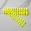 Nuevos Parches para Uñas 24 Piezas Color Puro Brillantes Ovalados Cortos Parches de Manicura Removibles Parches de Uñas Terminados Usables Parches de Uñas Postizas